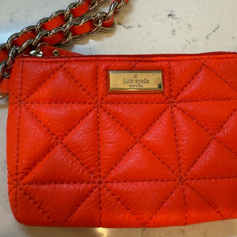 Kate Spade Red Quilted Wristlet
